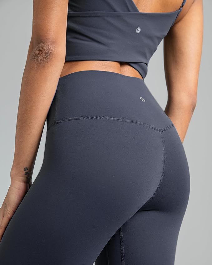 Colorfulkoala Dreamlux No Front Seam Leggings for Women 25"/28" Inseam, High Waisted Buttery Soft Yoga Pants