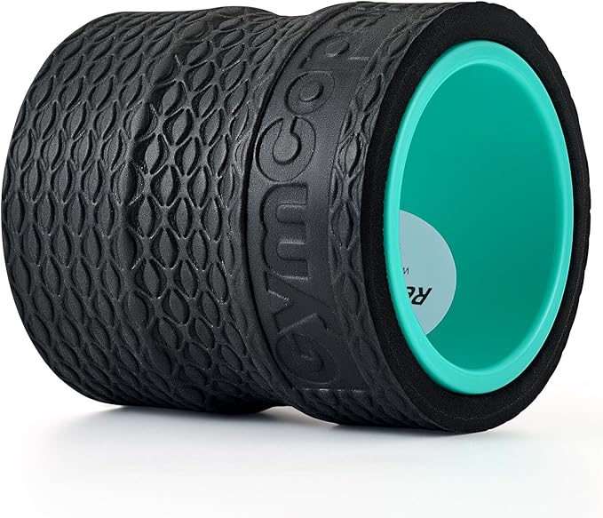Back Wheel Foam Roller – Targeted Back & Neck Relief, Lumbar Spine Stretcher, Spinal Decompression Stretcher, Massage Roller with Density Foam for Physical Therapy, Supports 500lbs