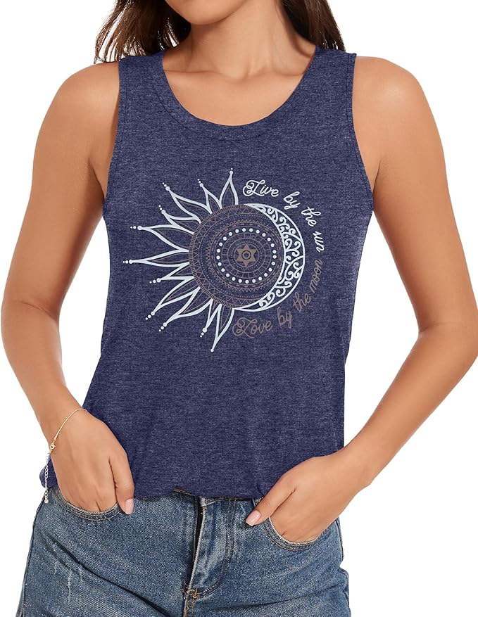 JILUVIN Tank Tops for Women Racerback Summer Sleeveless Casual Graphic Basic Top Shirts 2026