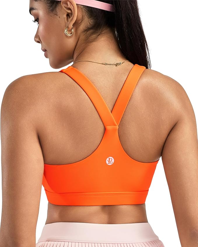 RUNNING GIRL Sports Bras for Women, Molded Cup High Impact Sports Bra Workout Bras for Women High Support Racerback