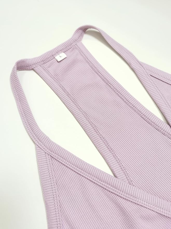 iGENJUN Workout Tops for Women Racerback Basic Tank Summer 2026 Camisole V Neck Slim Fit Ribbed Sleeveless
