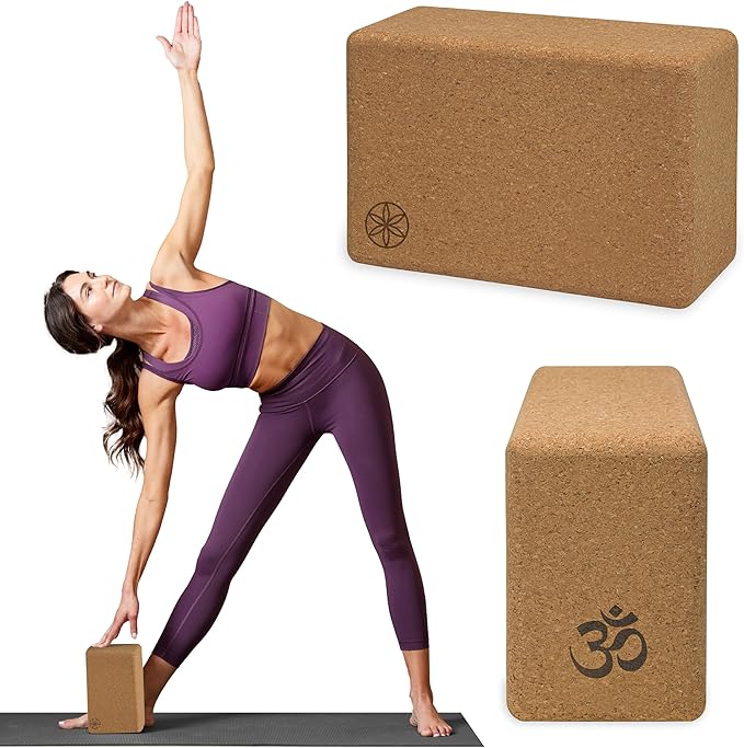 Gaiam Yoga Block - Supportive Latex-Free Eva Foam - Soft Non-Slip Surface with Beveled Edges for Yoga, Pilates, Meditation