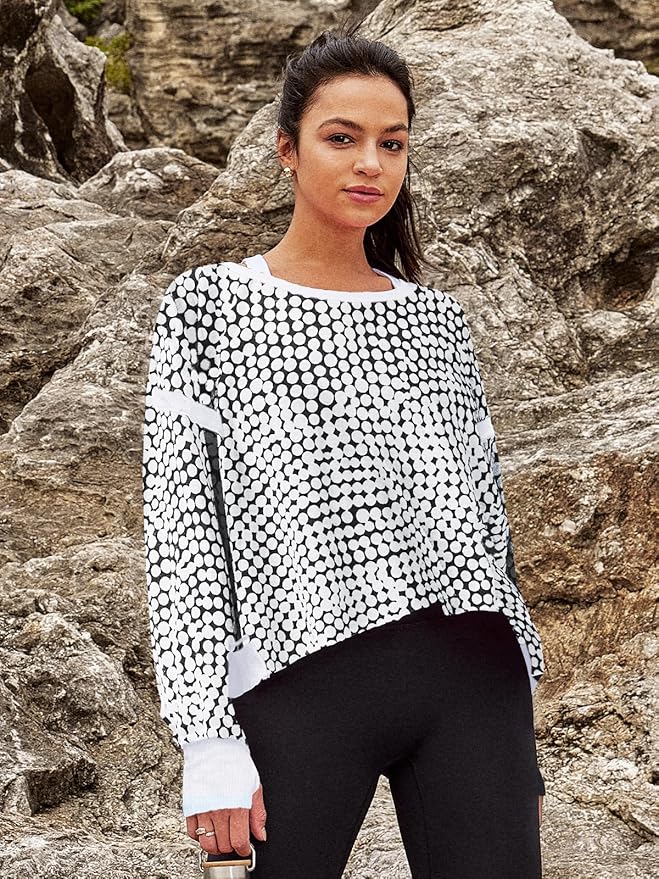 Panadila Womens Open Back Workout Top Long Sleeve Athletic Shirts Casual Crop Running Tee Y2k Yoga