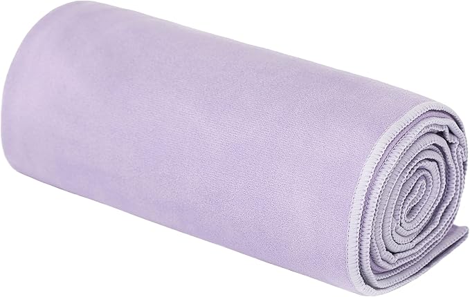 Shandali GoSweat Non-Slip Hot Yoga Towel with Super-Absorbent Soft Suede Microfiber in Many Colors, for Bikram Pilates and Yoga Mats.