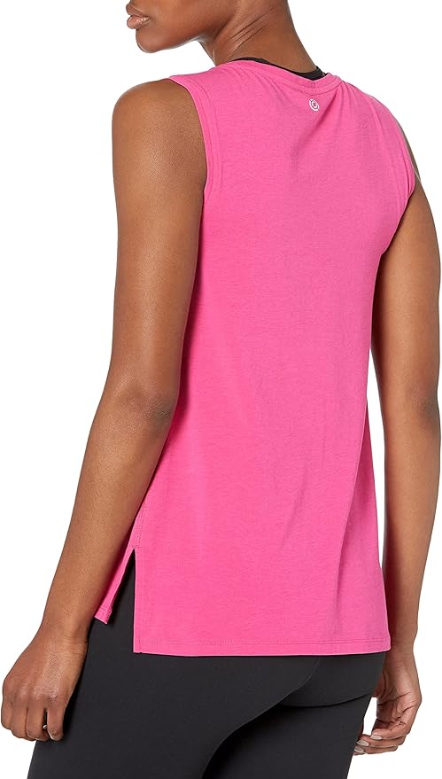 Amazon Essentials Women's Soft Cotton Relaxed-Fit Workout Tank Top (Available in Plus Size)