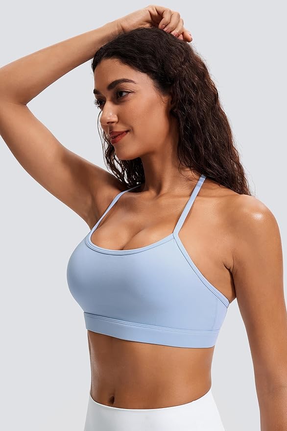JOYSPELS Comfy Racerback Sports Bras for Women with Removable Pads Luxury Dupe for Workout & Daily Use, A-C Cups