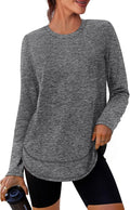 XIEERDUO Women's Workout Tops Long Sleeve Quick Dry Shirts for Hiking Running S-3XL