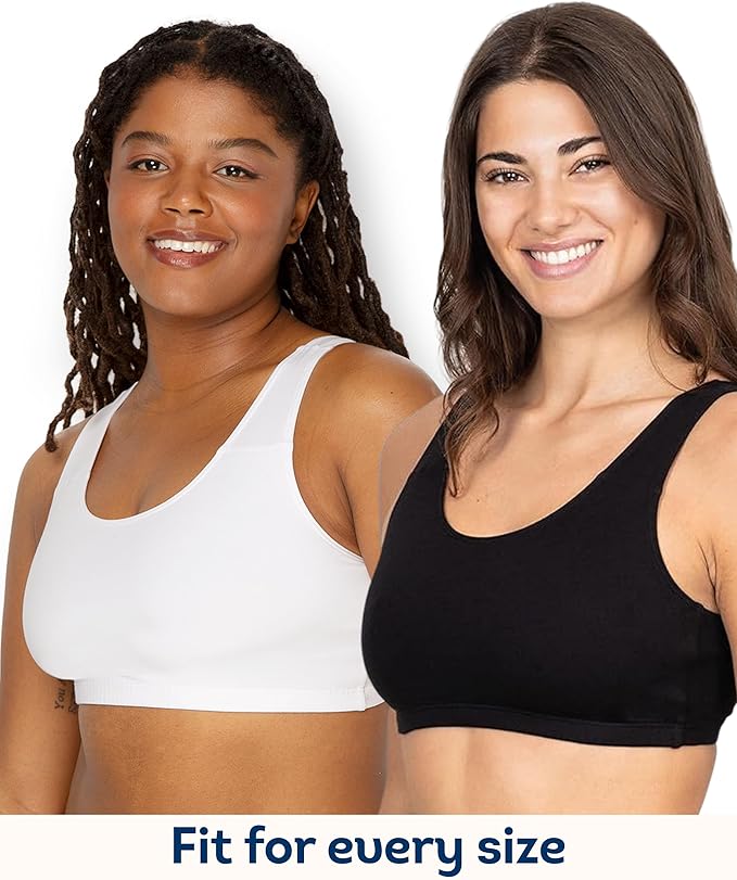 Fruit of the Loom Women's Built Up Tank Style Sports Bra Value Pack