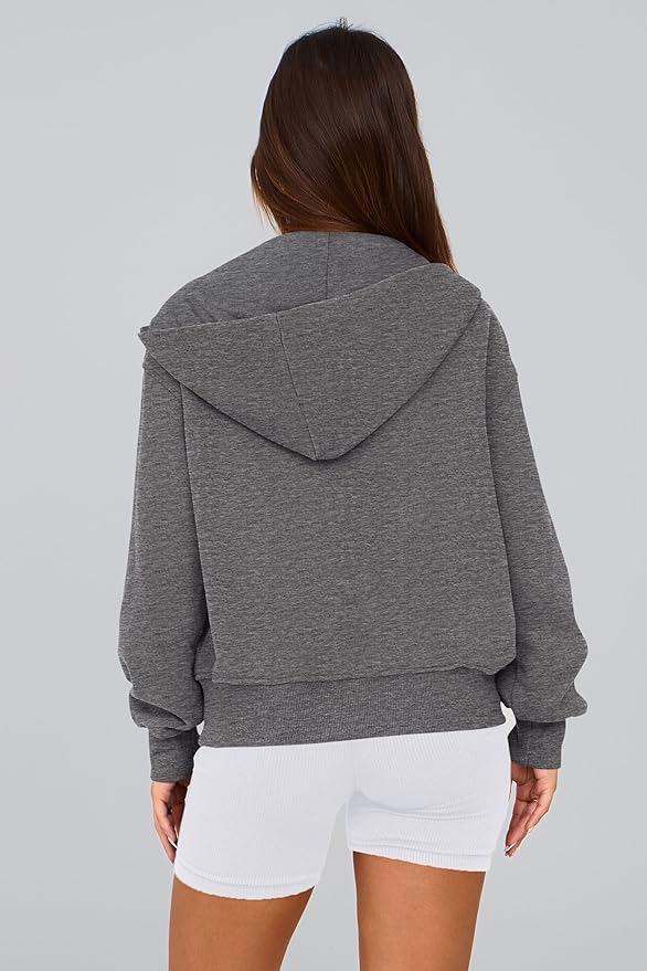 PRETTYGARDEN Hoodies for Women Sweatshirt Zip Up Hoodie Fall Fashion 2026 Trendy Long Sleeve Jackets Winter Clothing Outfits