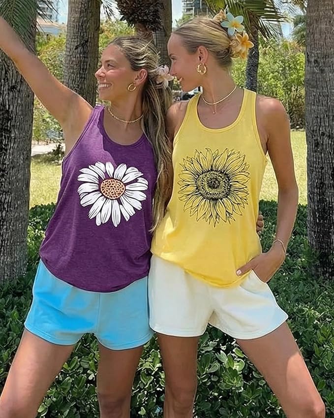 JILUVIN Tank Tops for Women Racerback Summer Sleeveless Casual Graphic Basic Top Shirts 2026