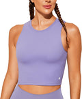 Natural Feelings Nudi Sports Bras for Women Removable Padded Yoga Tank Tops Sleeveless Fitness Workout Crop Tops