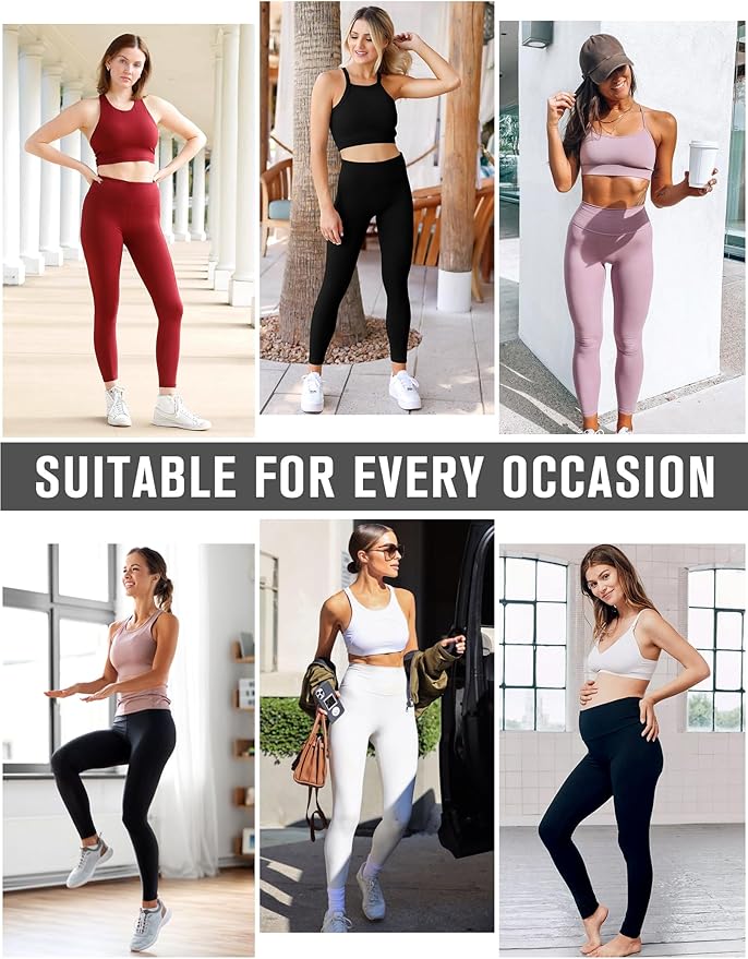 Laite Hebe Leggings for Women - High Waisted Full Length Buttery Soft Yoga Pants for Workout Athletic Daily