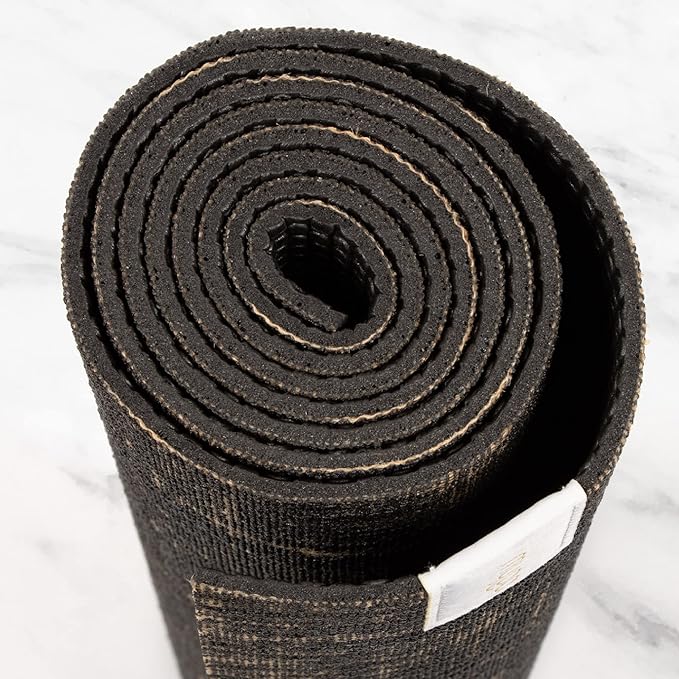 Myga Jute Yoga Mat, High Performance Vegan Floor Exercise Mat, Eco Friendly Biodegradable Yoga Mat with PVC Backing,72" x 24", 0.2" Thickness