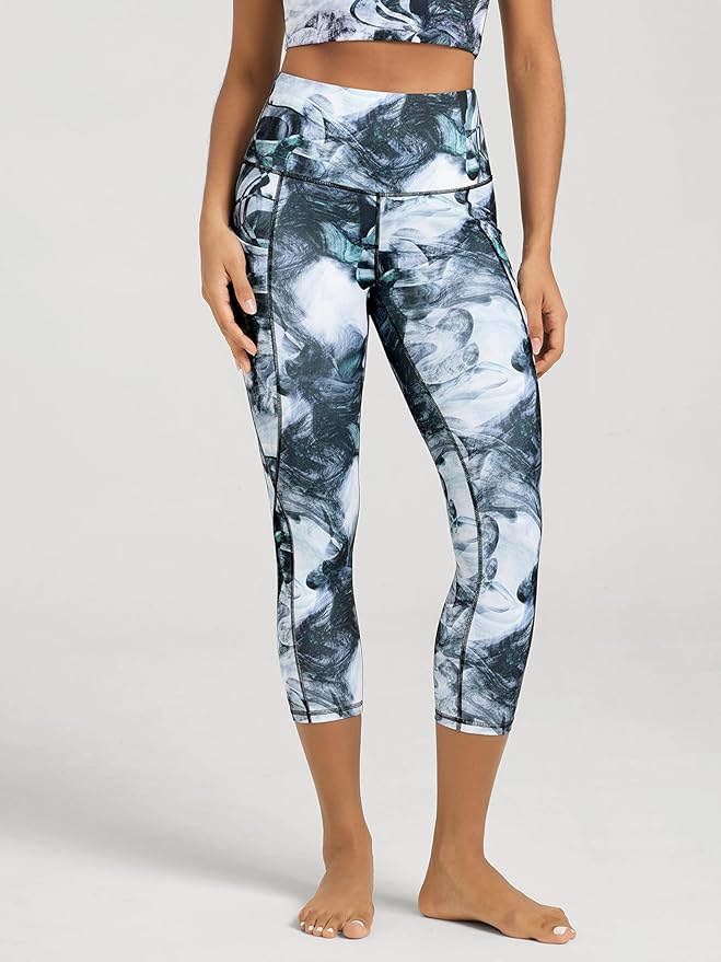 ODODOS Women's High Waisted Yoga Leggings with Pockets, Tummy Control Non See Through Workout Athletic Running Yoga Pants