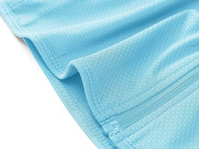 MAGCOMSEN Women's UPF 50+ Lightweight Athletic Jacket Sun Protection Full Zip Long Sleeve Shirts Hiking Outdoor Pockets