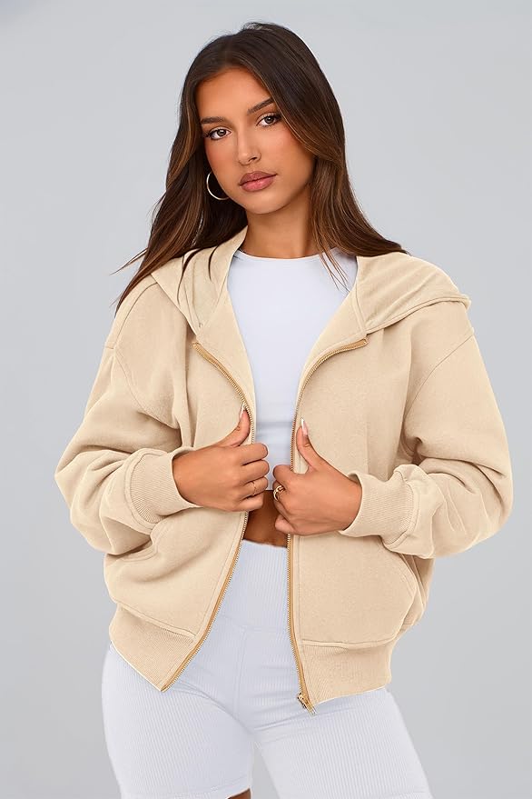 PRETTYGARDEN Hoodies for Women Sweatshirt Zip Up Hoodie Fall Fashion 2026 Trendy Long Sleeve Jackets Winter Clothing Outfits