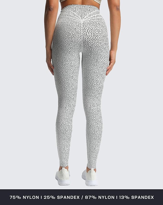 Aoxjox High Waisted Workout Leggings for Women Trinity Yoga Pants 26.5"