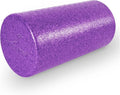 ProsourceFit High Density Foam Rollers 12 - inches long, Firm Full Body Athletic Massager for Back Stretching, Yoga, Pilates, Post Workout Trigger Point Release, Purple