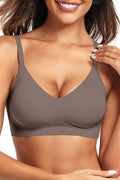 Vertvie Womens Seamless Jelly Bras No Underwire Comfort Push Up Bras Buttery Soft Wireless Bralette Full Coverage Sports Bra