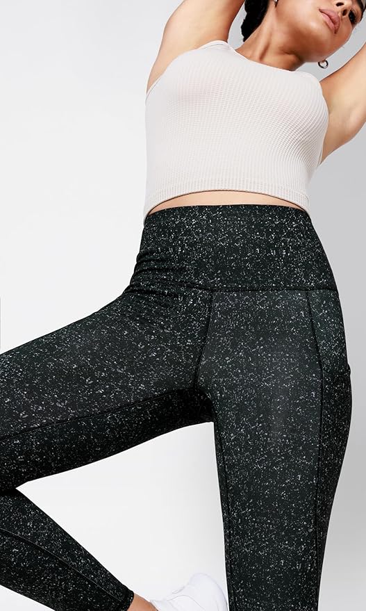 ODODOS Women's High Waisted Yoga Leggings with Pockets, Tummy Control Non See Through Workout Athletic Running Yoga Pants