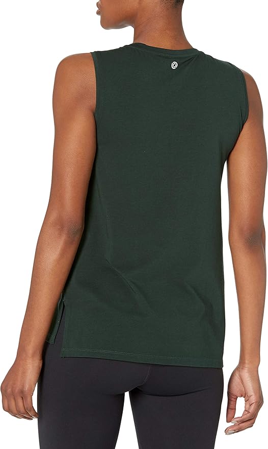 Amazon Essentials Women's Soft Cotton Relaxed-Fit Workout Tank Top (Available in Plus Size)