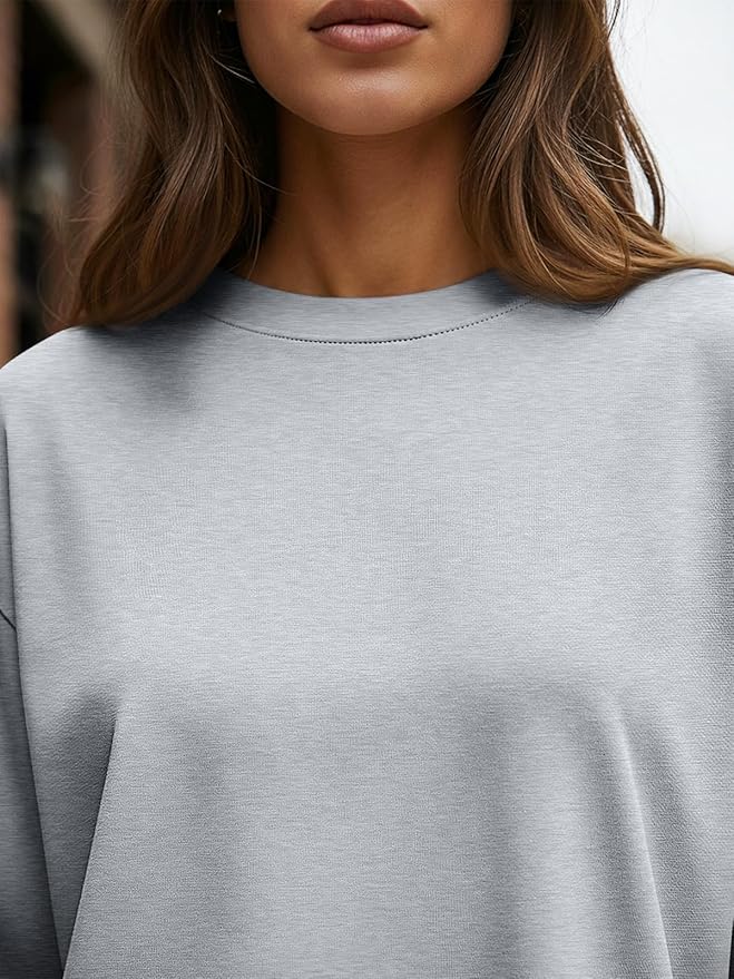 Trendy Queen Womens Spring Tops Oversized Long Sleeve T Shirts 2026 Basic Tee Fall Casual Workout Y2K Clothes