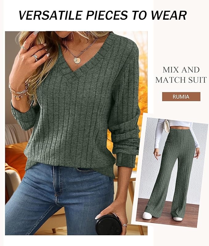 RUMIA Lounge Sets for Women 2026 Vacation Matching Track Suits Sweater Fall Outfits (S-2XL)