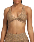 Aoxjox Women's Workout Sports Bras Fitness Metamorph Sienna Twist Bra Yoga Crop Tank