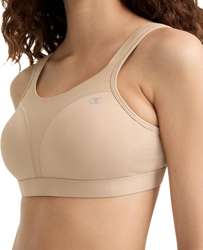 Champion Womens Women's Sports Bra, High-Impact, Maximum Support, Breathable, Moisture Wicking