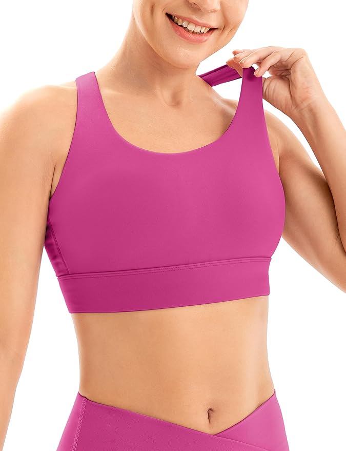 IUGA Sports Bras for Women High Support Large Bust High Impact Womens Sports Bras Strappy Padded Sports Bra