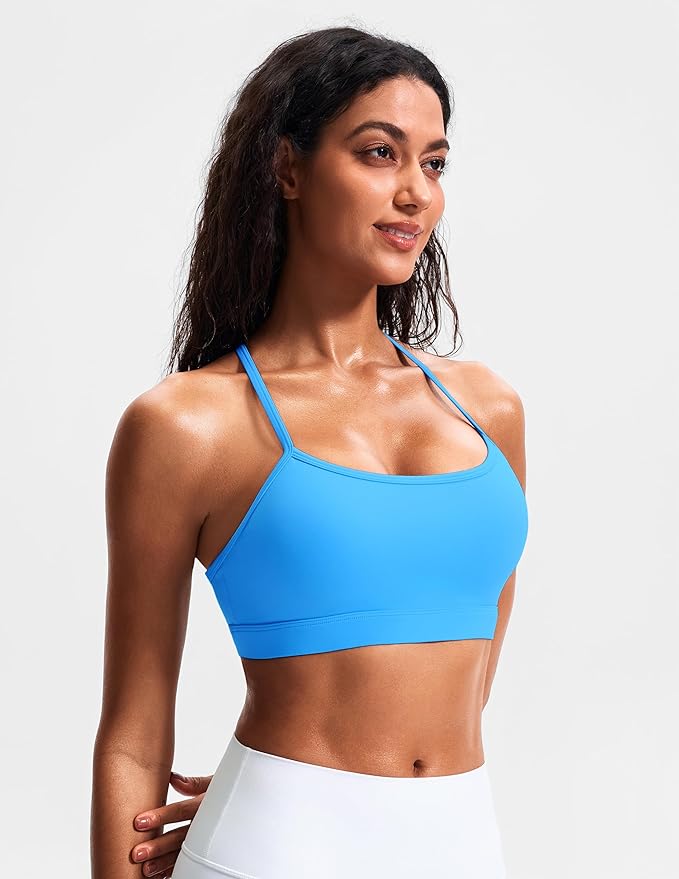 JOYSPELS Comfy Racerback Sports Bras for Women with Removable Pads Luxury Dupe for Workout & Daily Use, A-C Cups