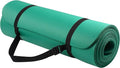 Fitvids Yoga Mat, 1/2-Inch Extra Thick High Density Exercise Mat, Anti-Tear Exercise Yoga Mat with Carrying Strap, Suitable for Various Yoga Exercises