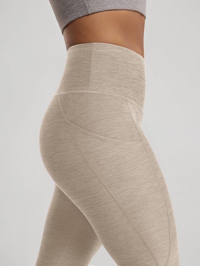 ODODOS Women's High Waisted Yoga Leggings with Pockets, Tummy Control Non See Through Workout Athletic Running Yoga Pants