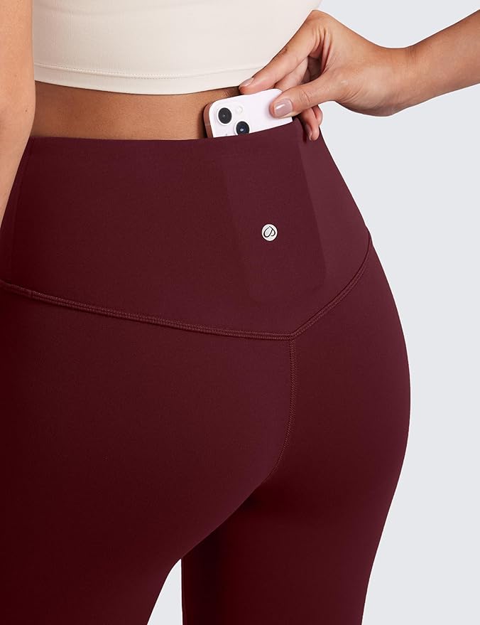 CRZ YOGA Butterluxe Flare Leggings 29"/30.5"/32"/33.5" - High Waist Bootcut Wide Leg Lounge Womens Yoga Pants with Pocket