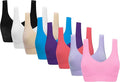 Vermilion Bird Women's 3 Pack Seamless Comfortable Sports Bra with Removable Pads