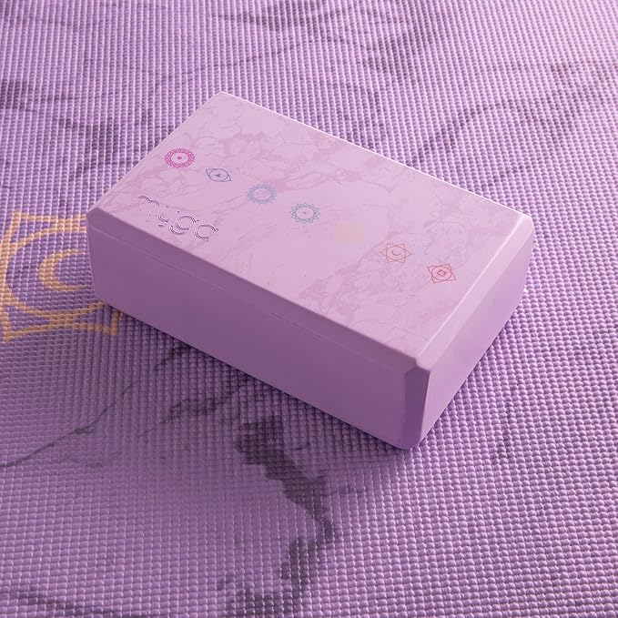 MYGA Yoga Block,Lightweight EVA Foam Yoga Brick,High Density Non-Slip Block for Yoga Poses, Pilates, Balance and Flexibility