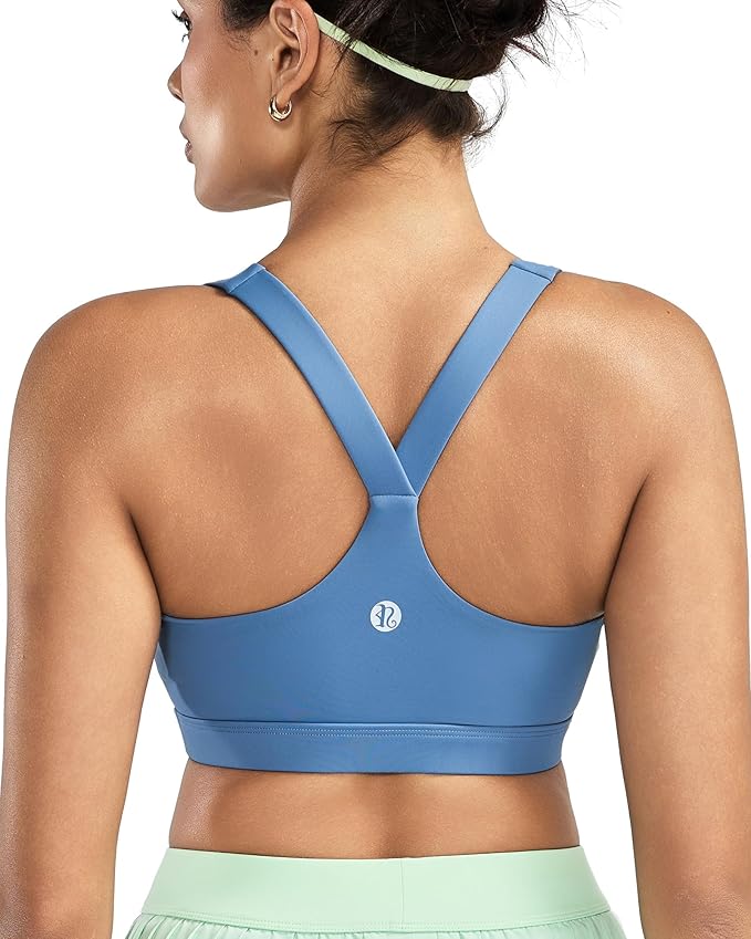 RUNNING GIRL Sports Bras for Women, Molded Cup High Impact Sports Bra Workout Bras for Women High Support Racerback