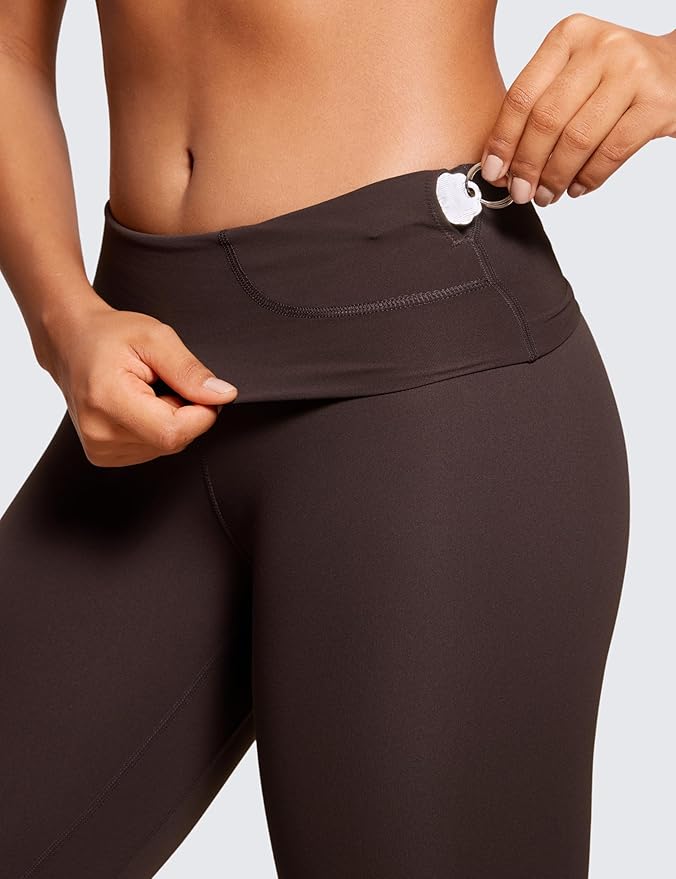 CRZ YOGA Butterluxe Super High Waist Leggings 28" - Full Length Buttery Soft Womens Yoga Pants Over Belly