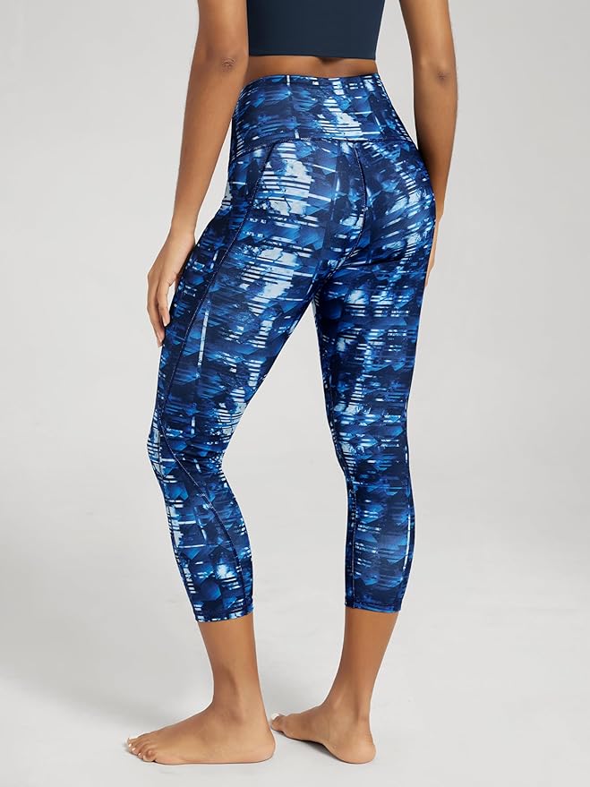 ODODOS Women's High Waisted Yoga Leggings with Pockets, Tummy Control Non See Through Workout Athletic Running Yoga Pants