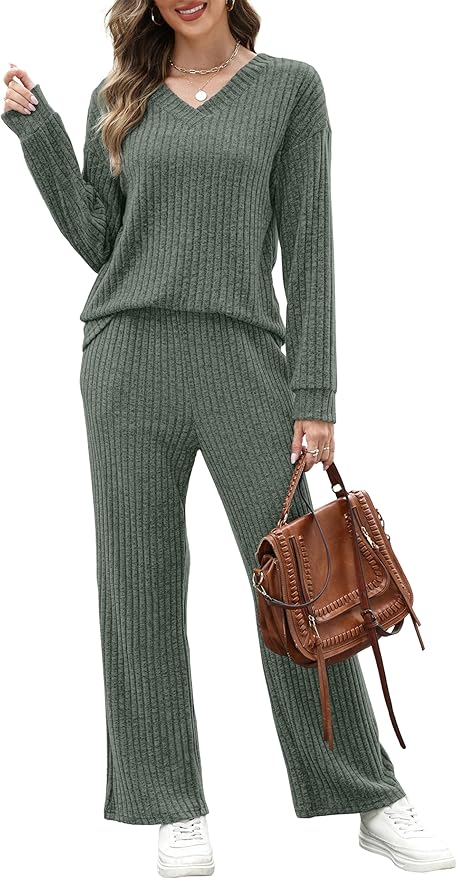RUMIA Lounge Sets for Women 2026 Vacation Matching Track Suits Sweater Fall Outfits (S-2XL)