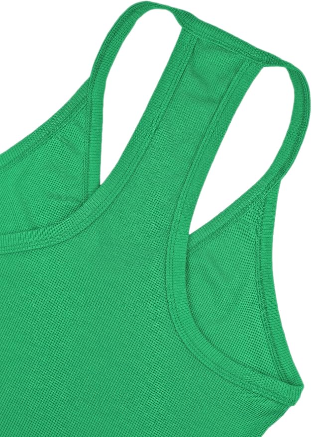 iGENJUN Workout Tops for Women Racerback Basic Tank Summer 2026 Camisole V Neck Slim Fit Ribbed Sleeveless