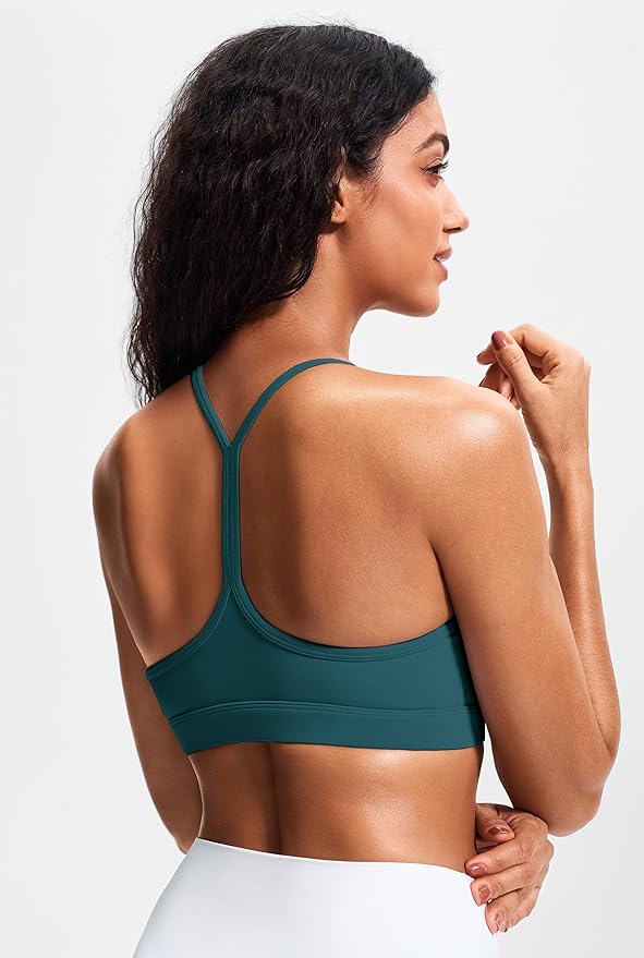 JOYSPELS Comfy Racerback Sports Bras for Women with Removable Pads Luxury Dupe for Workout & Daily Use, A-C Cups