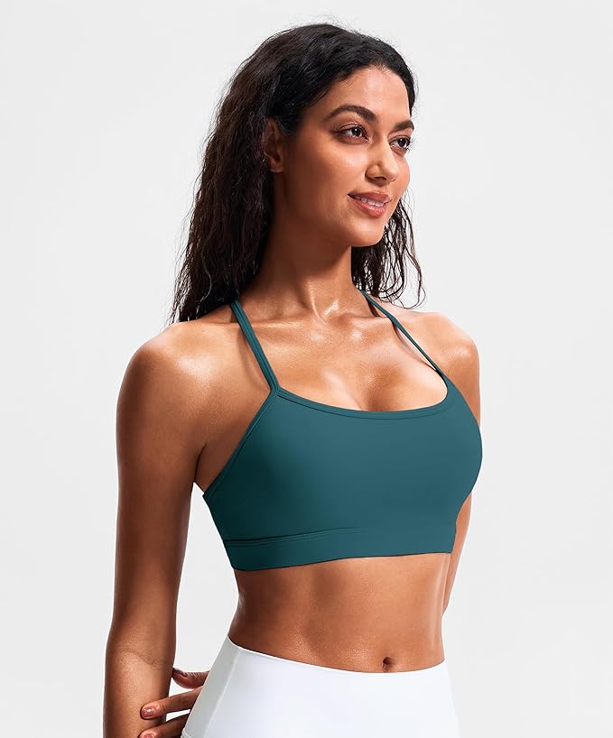 JOYSPELS Comfy Racerback Sports Bras for Women with Removable Pads Luxury Dupe for Workout & Daily Use, A-C Cups