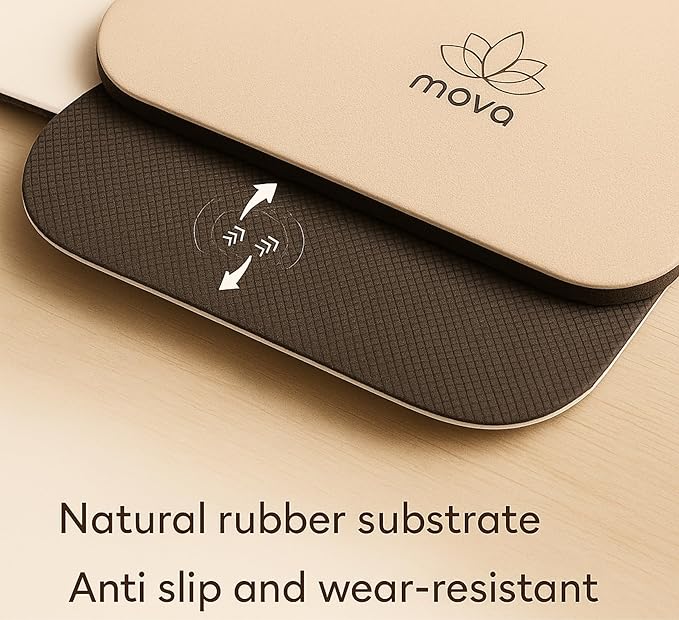 Yoga Mat – Extra Long Non-Slip PU & Natural Rubber, 4.5mm Thick, Eco-Friendly Yoga Mat for Hot Yoga, Pilates & Home Workout