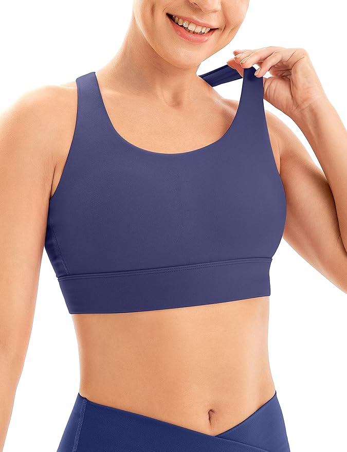 IUGA Sports Bras for Women High Support Large Bust High Impact Womens Sports Bras Strappy Padded Sports Bra
