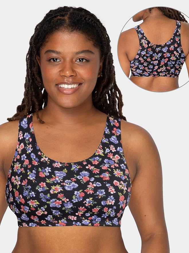Fruit of the Loom Women's Built Up Tank Style Sports Bra Value Pack