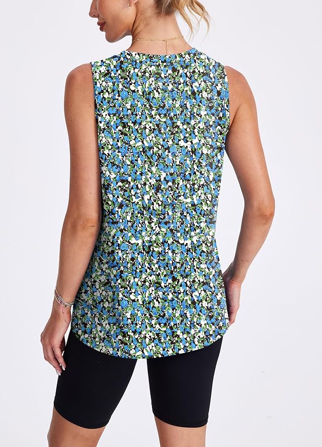 Womens Workout Tank Tops Lightweight Sleeveless Shirts for Women Loose Fit Tops for Athletic Running Tennis Yoga
