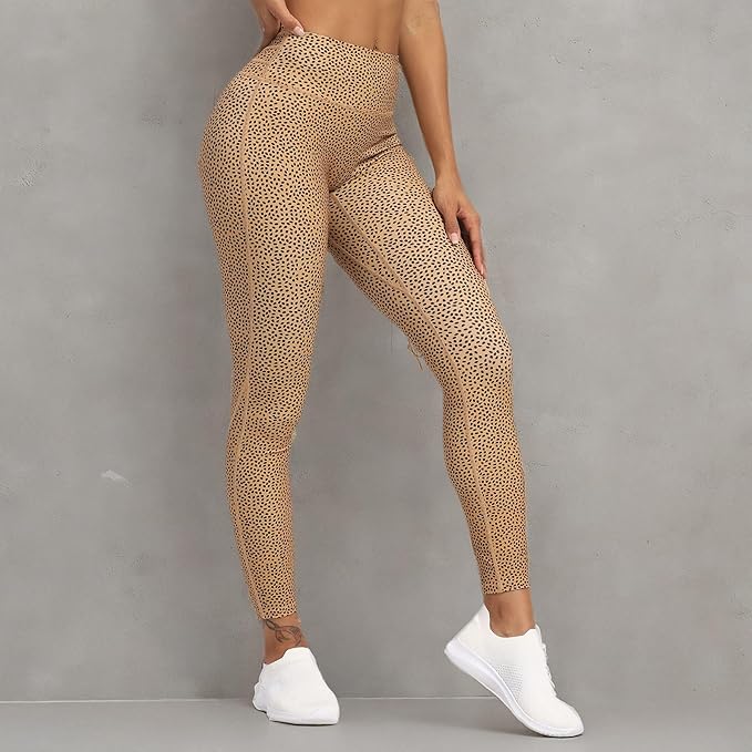 Aoxjox High Waisted Workout Leggings for Women Trinity Yoga Pants 26.5"