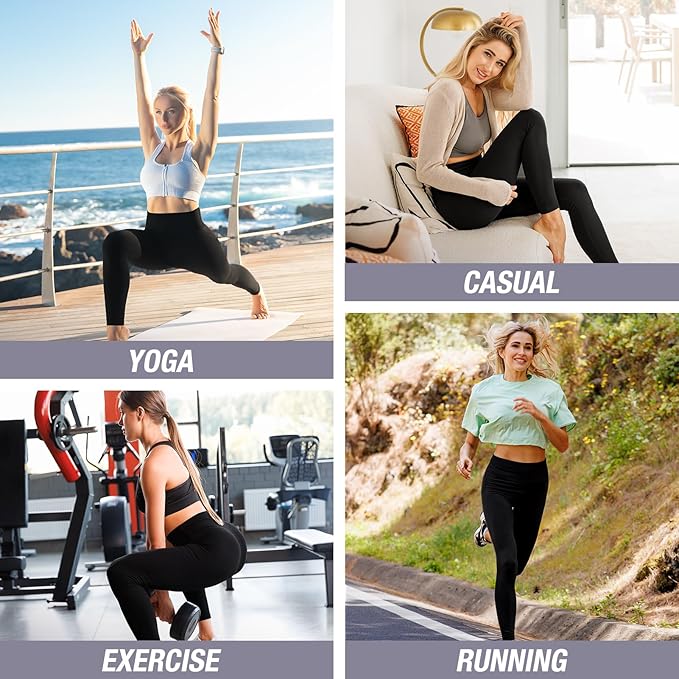 High Waisted Leggings for Women, Buttery Soft Workout Yoga Leggings