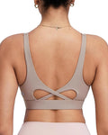 RUNNING GIRL Sports Bra for Women High Support, Molded Cup High Impact Sports Bras with Sewn in Pads Workout Running Bra